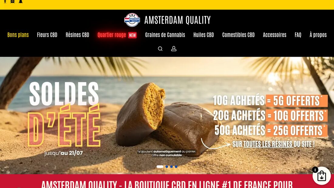 Aperçu du site Amsterdam Quality