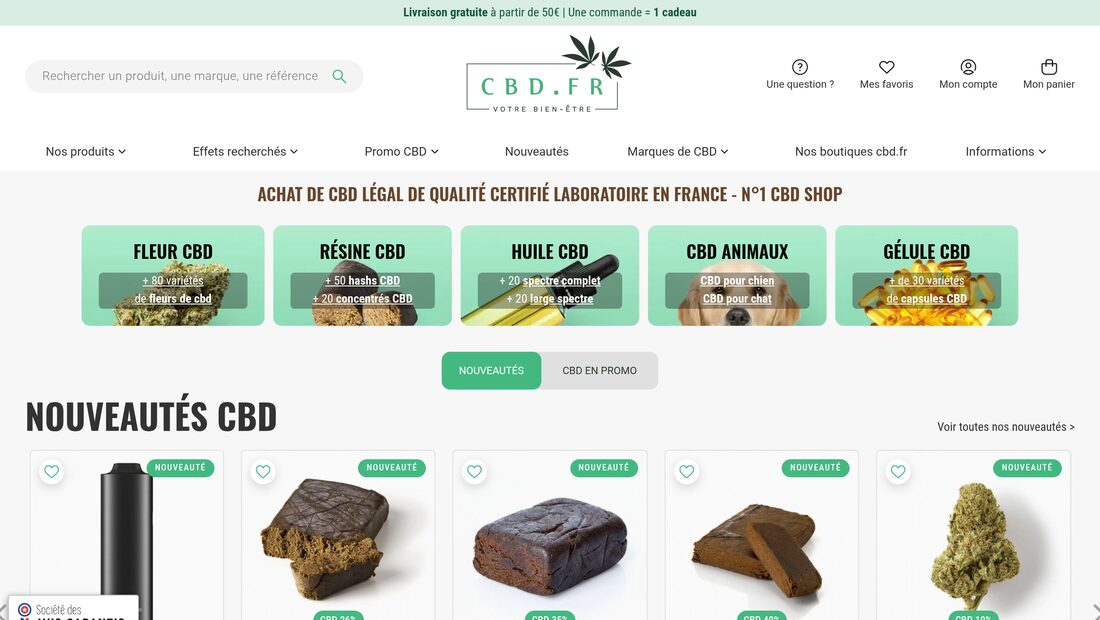 Aperçu du site CBD.fr