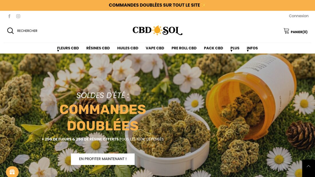 Aperçu du site CBDSol