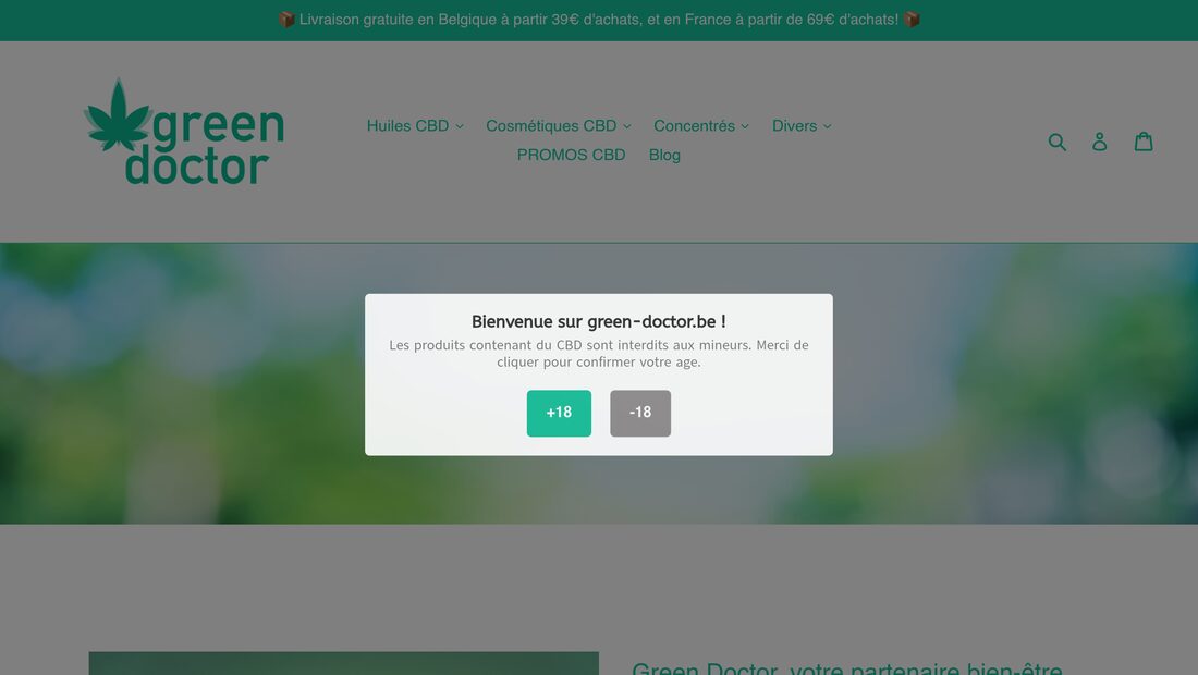 Aperçu du site Green Doctor