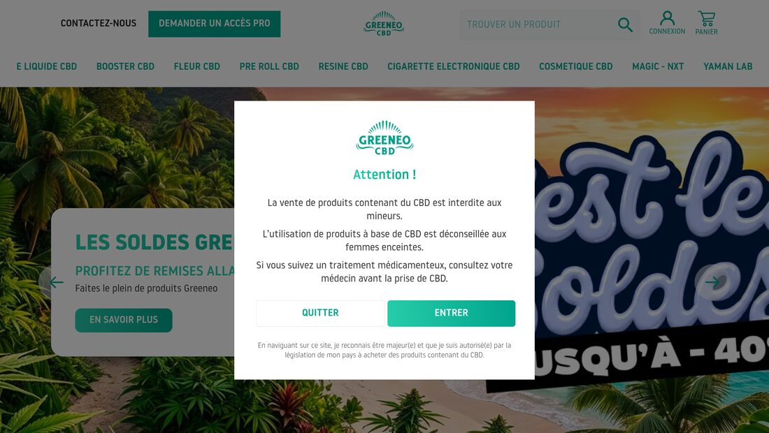 Aperçu du site Greeneo