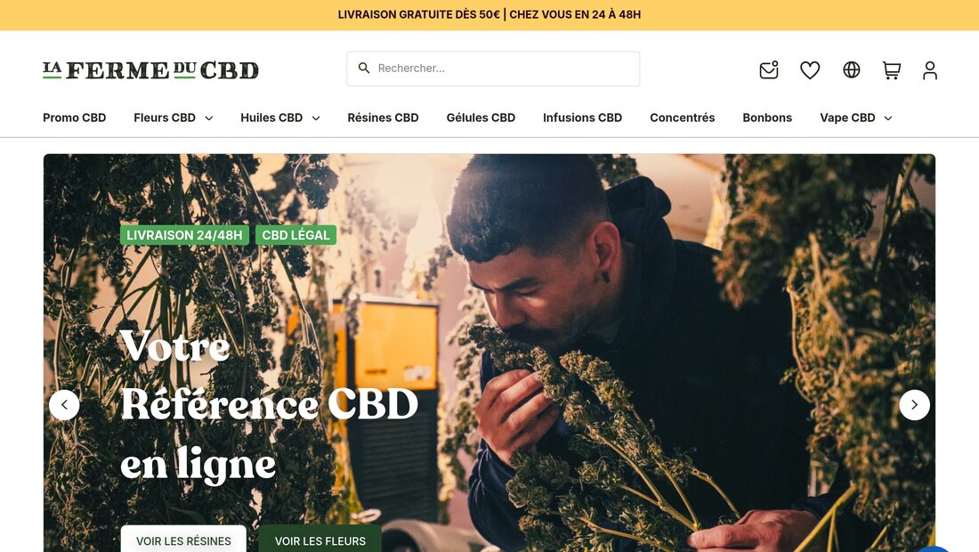 Aperçu du site La Ferme du CBD