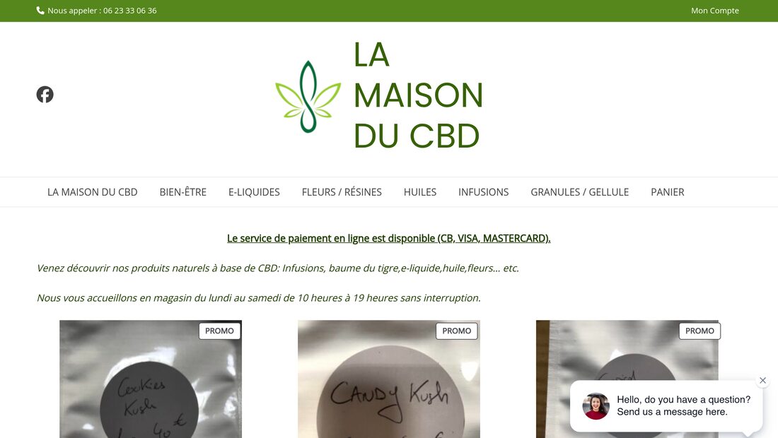 Aperçu du site La Maison du CBD