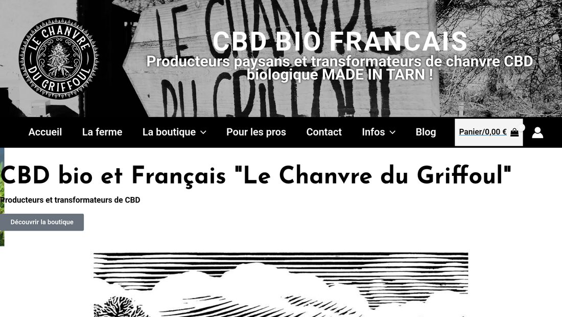 Aperçu du site Le Chanvre du Griffoul