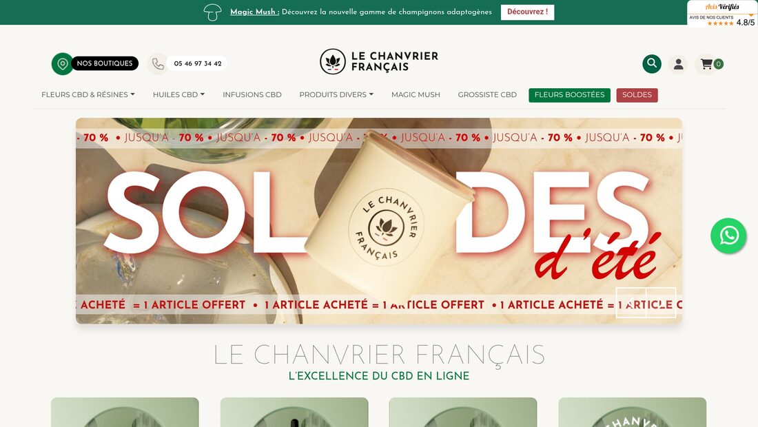 Aperçu du site Le Chanvrier Français