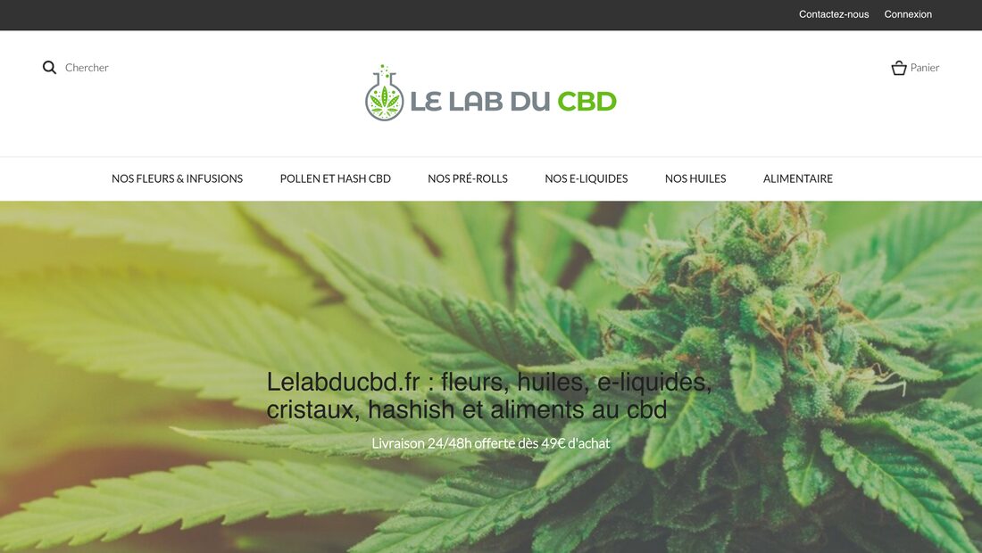 Aperçu du site Le Lab du CBD