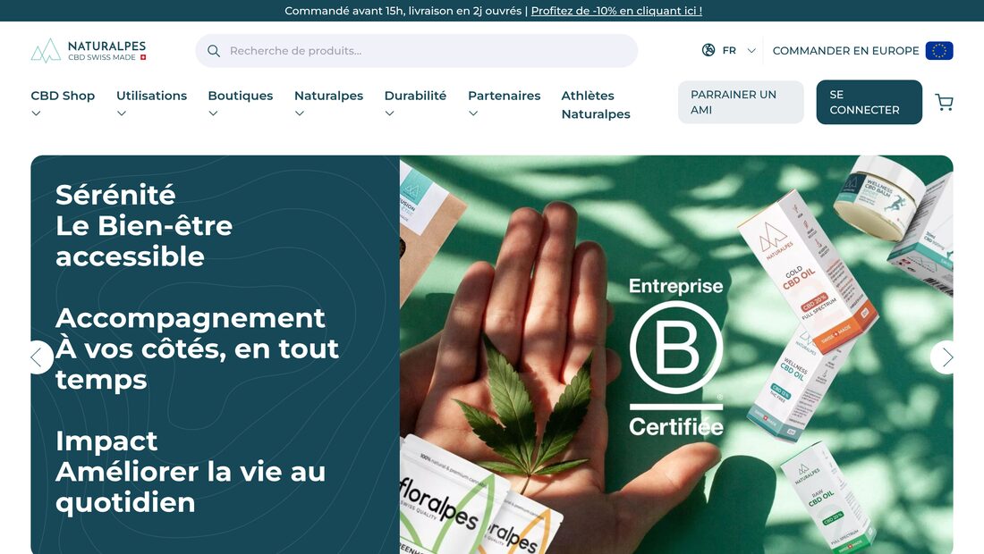 Aperçu du site Naturalpes
